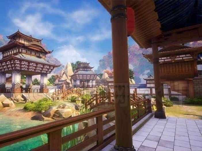 图片[2]-UE4/UE5风格化古建筑卡通瓦房庭院建筑场景-B站/公众号:特效向