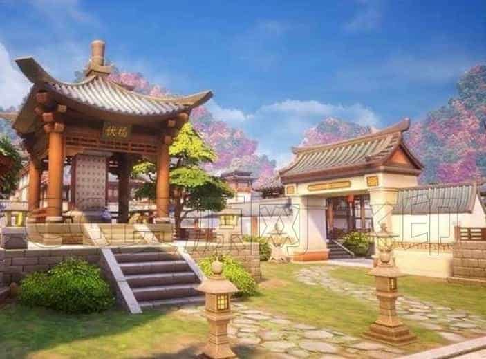 图片[3]-UE4/UE5风格化古建筑卡通瓦房庭院建筑场景-B站/公众号:特效向