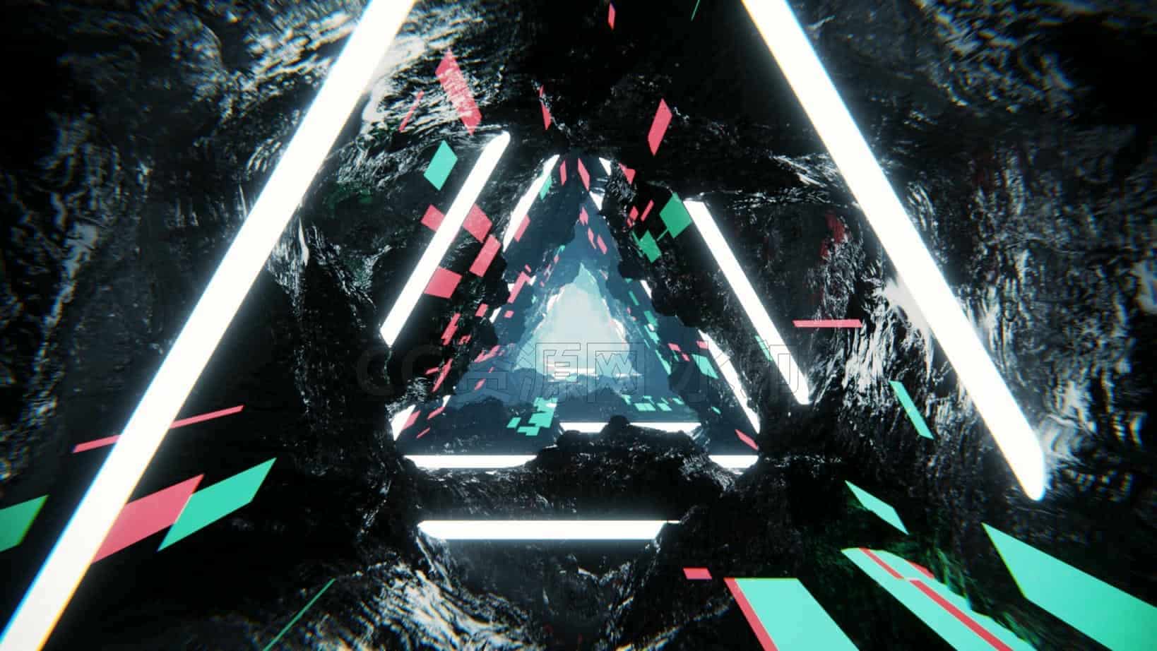 Blender炫酷百个转场效果工程场景文件010-B站/公众号:特效向