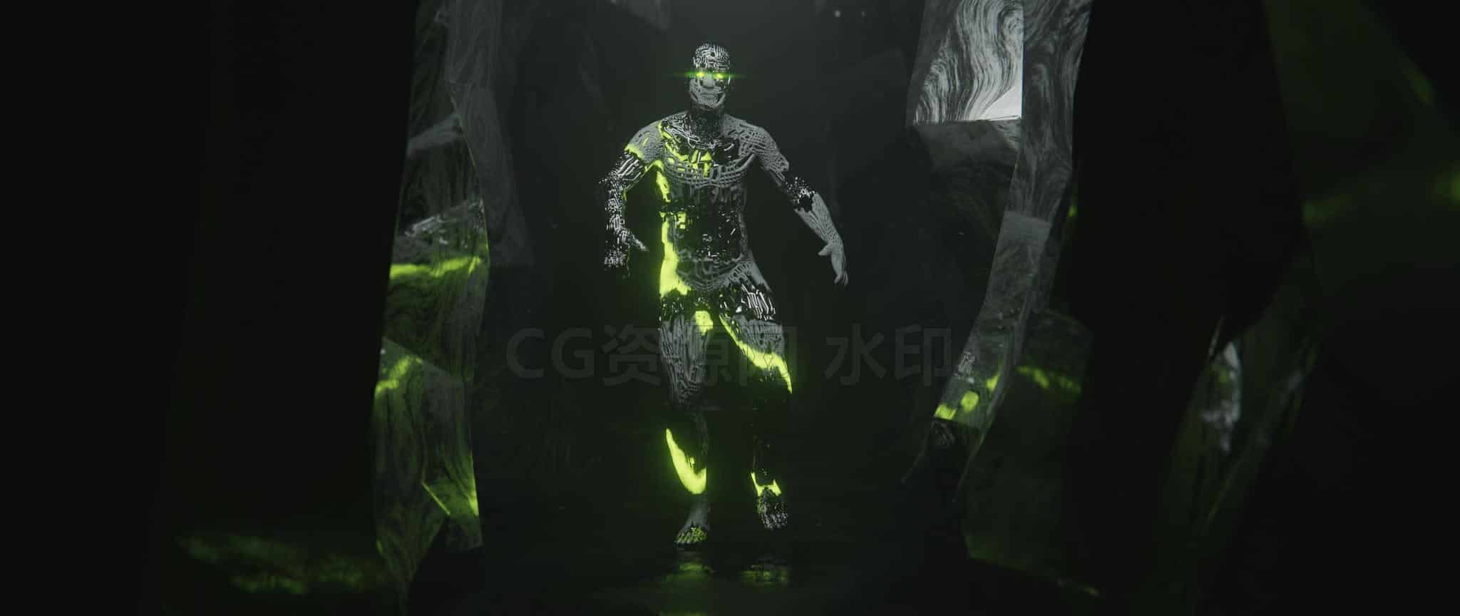 Blender炫酷百个转场效果工程场景文件090-B站/公众号:特效向