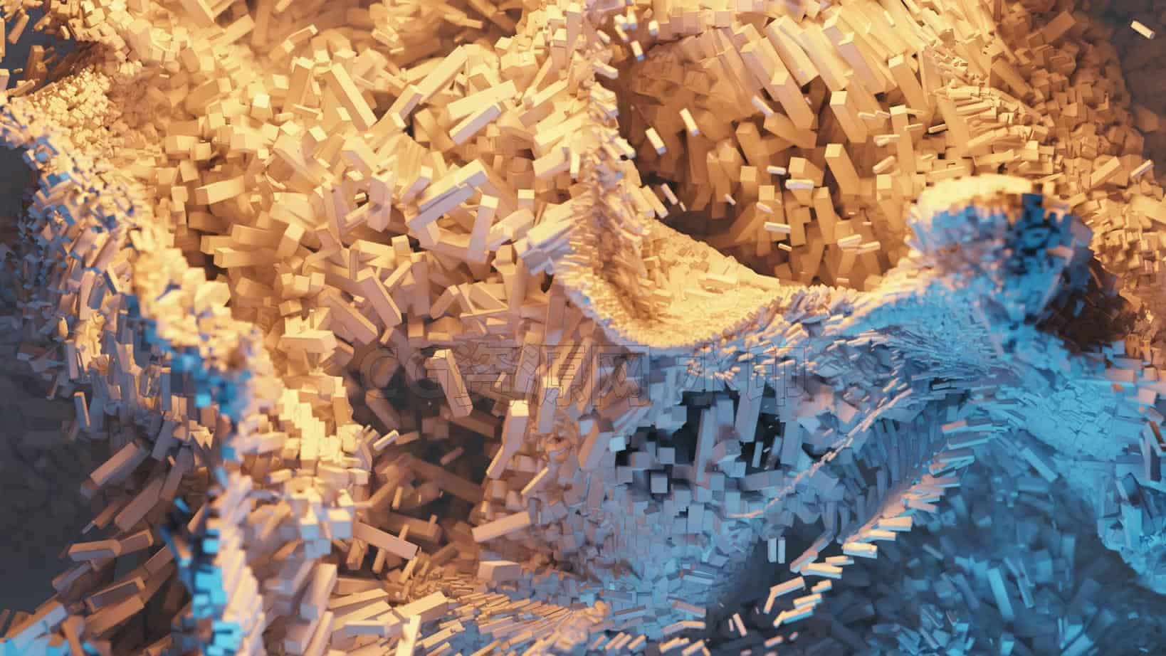 Blender炫酷百个转场效果工程场景文件091-B站/公众号:特效向