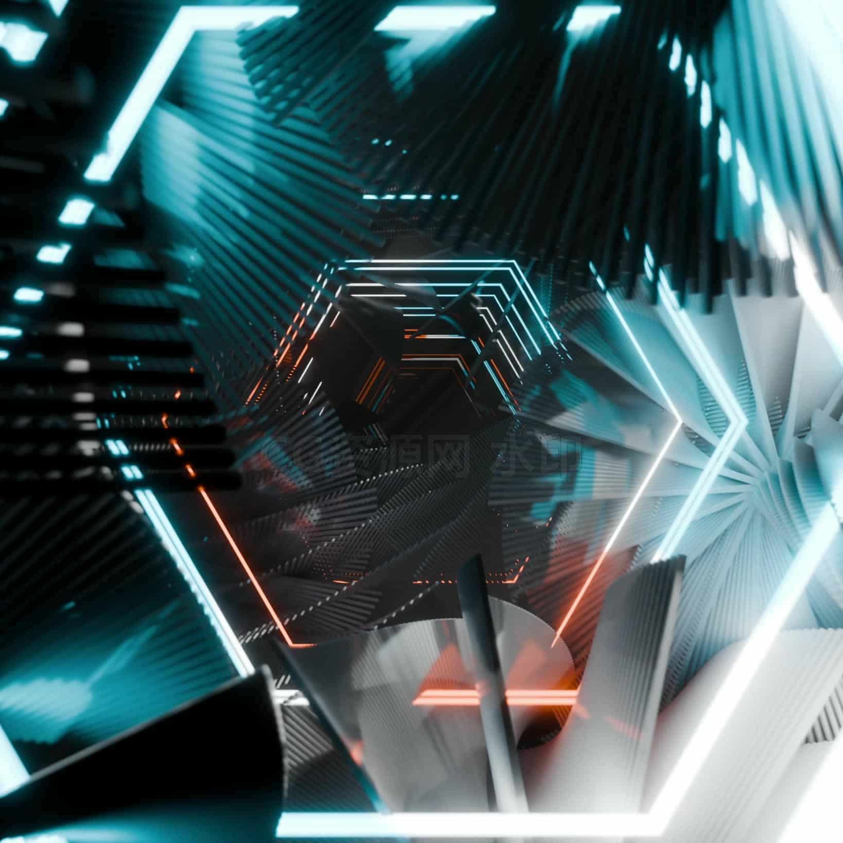 Blender炫酷百个转场效果工程场景文件121-B站/公众号:特效向