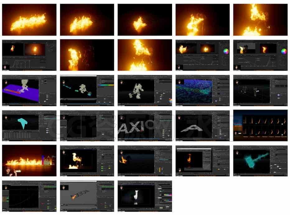 146篇 Axiom解算分析火焰场Smokeless Fire & Flames-B站/公众号:特效向