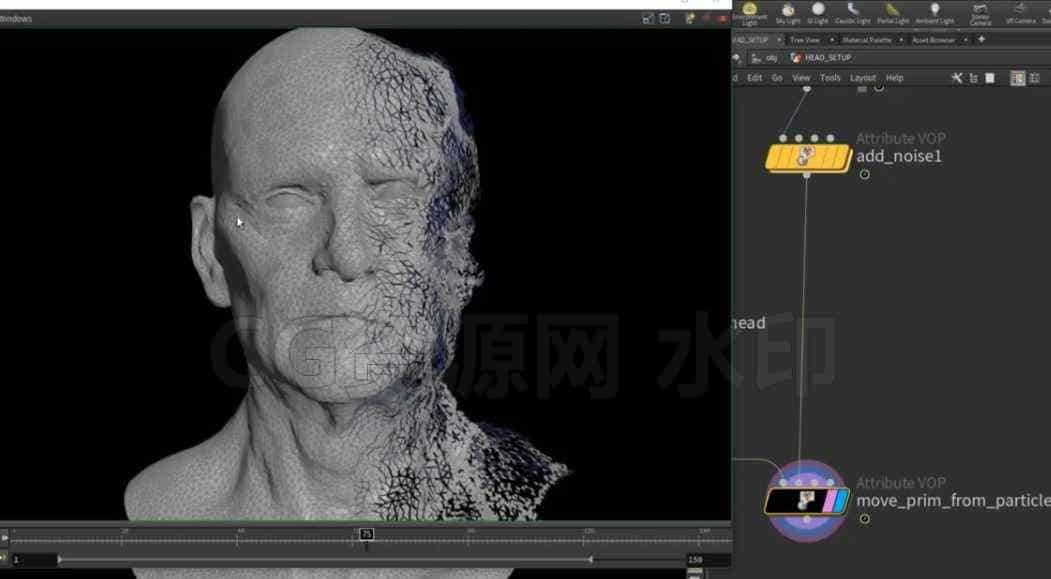 图片[2]-116篇 houdini解体消散效果Disintegration Effect-B站/公众号:特效向