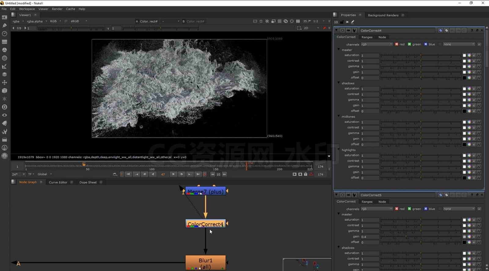 图片[4]-148篇 水渲染Houdini Essentials – Flip Rendering-B站/公众号:特效向