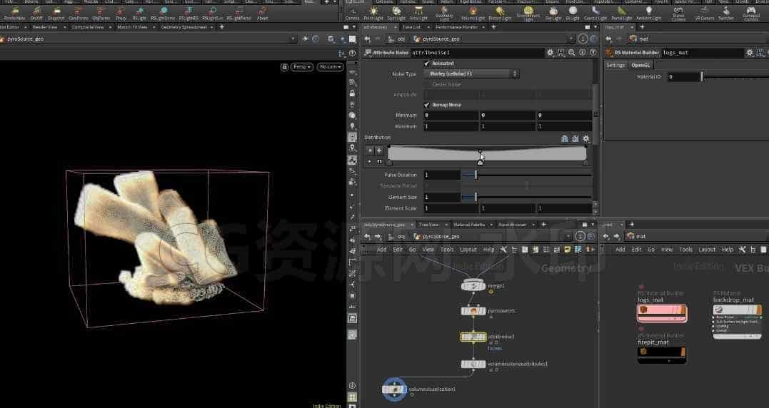 图片[7]-第50篇 cgforge Houdini 18写实火焰与新Pyro系统Pyro II – Flames & Sparse Pyro-B站/公众号:特效向