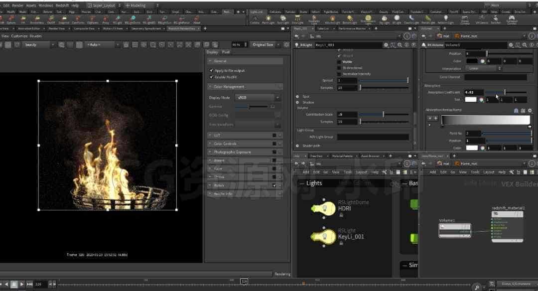 图片[8]-第50篇 cgforge Houdini 18写实火焰与新Pyro系统Pyro II – Flames & Sparse Pyro-B站/公众号:特效向