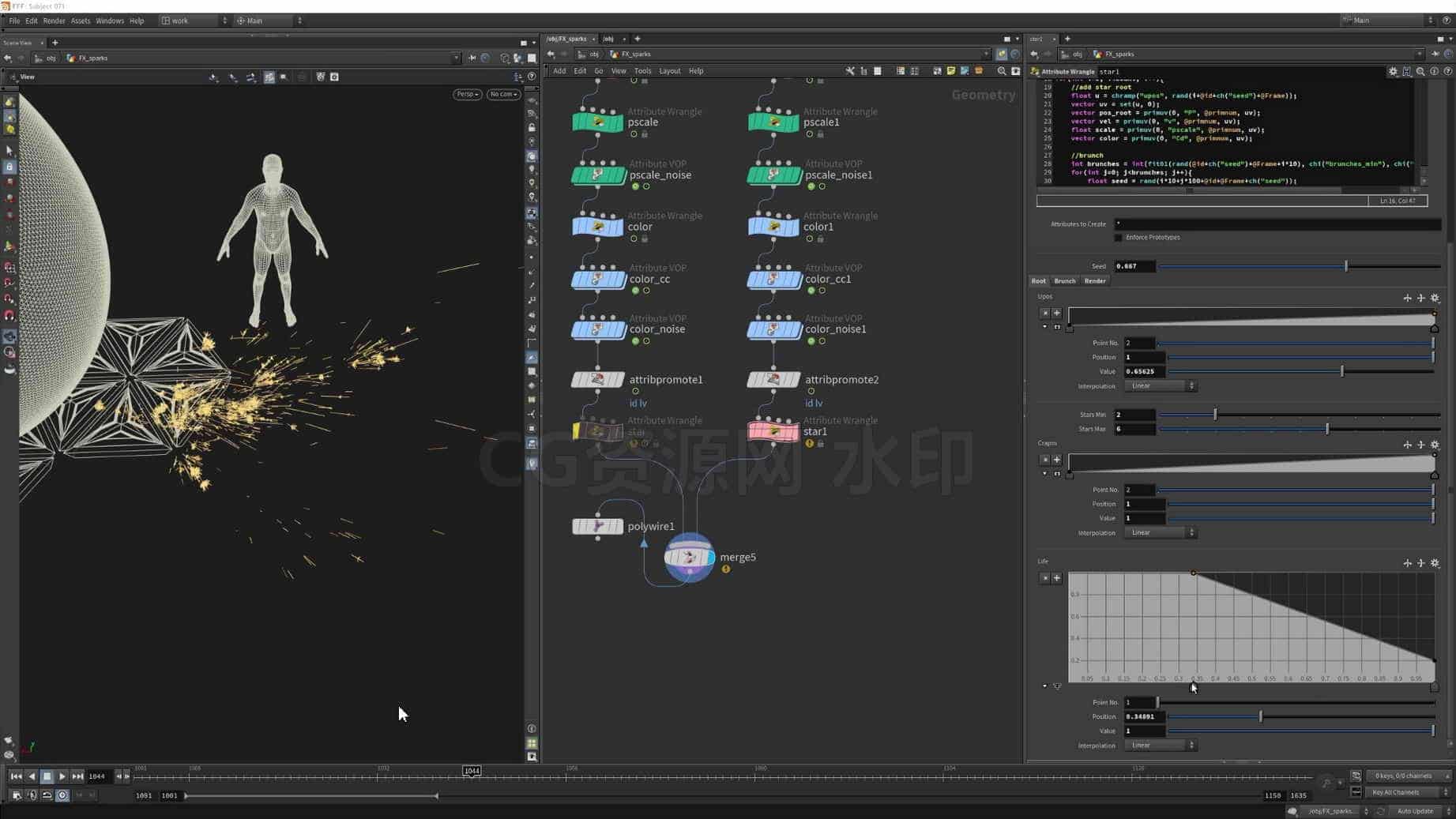 图片[4]-第157篇 Houdini19科幻能量花火全流程大型特效课程FFF- Subject 071 _ Houdini Tutorial _ Trailer-B站/公众号:特效向