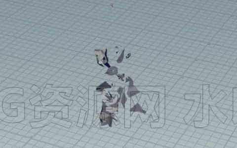 17-表面布料破碎飘散至消失-hip工程文件臀部-B站/公众号:特效向