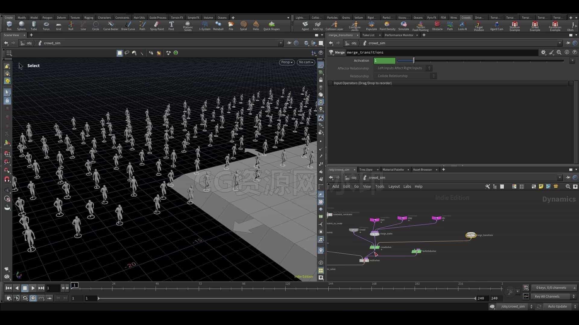 图片[2]-Houdini人群集木偶游戏 红灯绿色光-在Houdini人群充分游戏Red Light, Green Light – Full Game in Houdini Crowds-B站/公众号:特效向