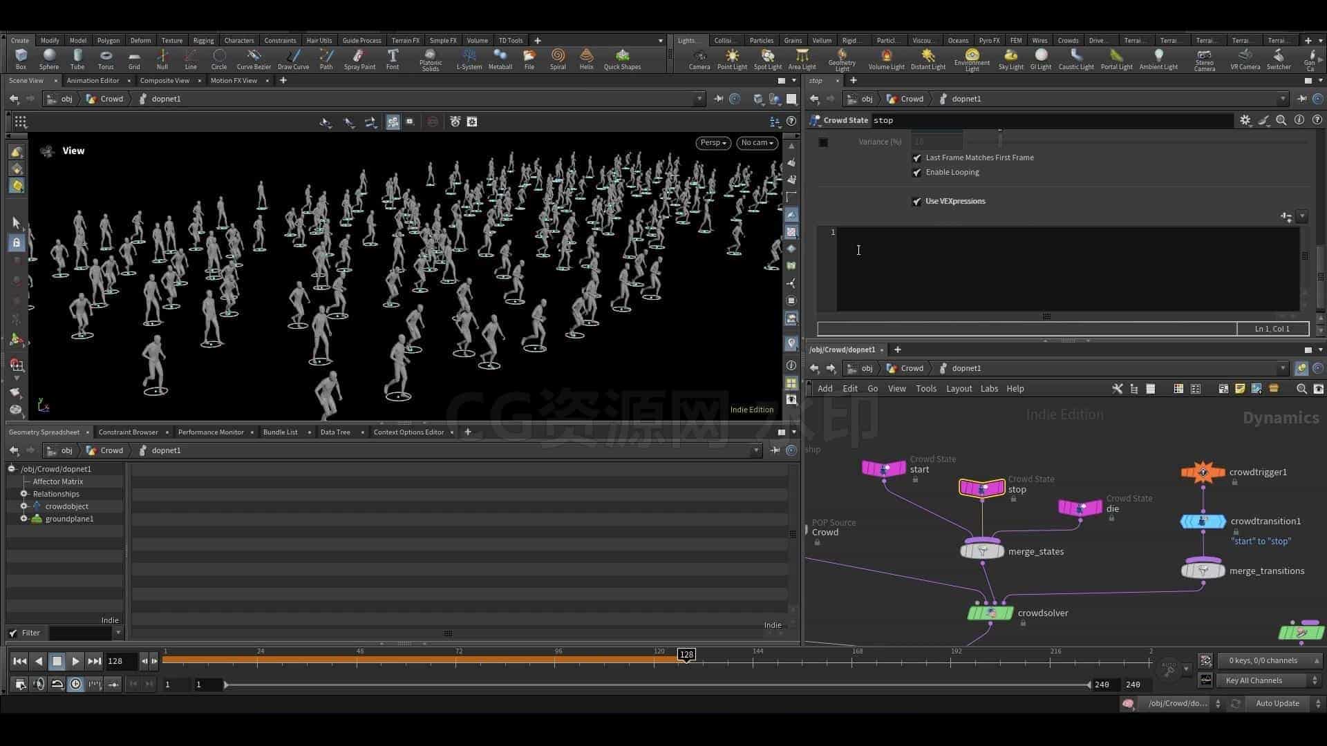 图片[3]-Houdini人群集木偶游戏 红灯绿色光-在Houdini人群充分游戏Red Light, Green Light – Full Game in Houdini Crowds-B站/公众号:特效向