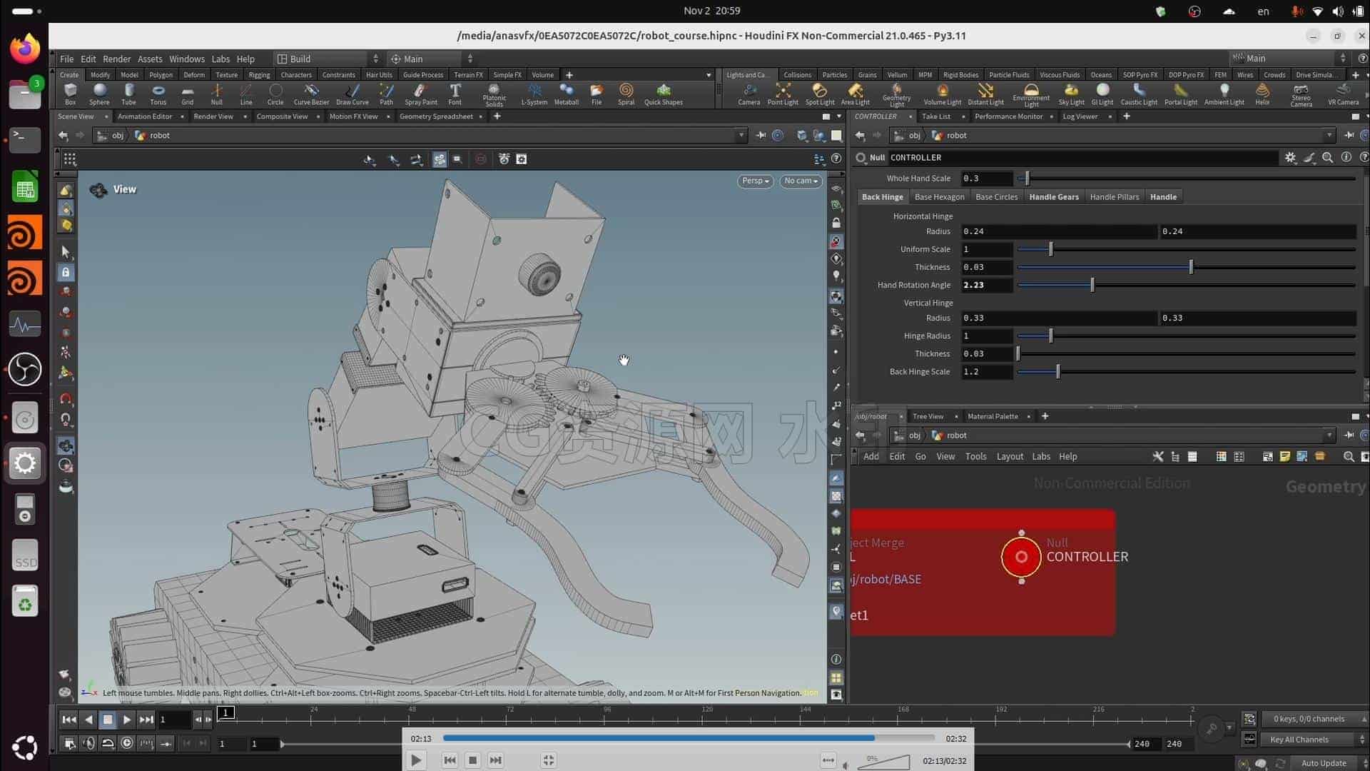 图片[2]-上船 Houdini硬表面机器人Mastering Houdini Procedural Modelling: Hard Surface Robot cgcircuit-B站/公众号:特效向