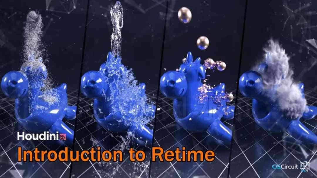 图片[4]-第19篇  Houdini时间重映射（效果变速、慢动作、升格延时）Introduction to Retime-B站/公众号:特效向