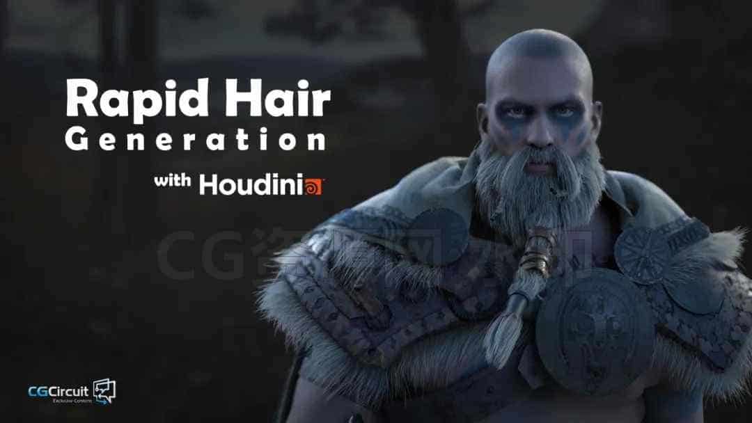 第12篇  Houdini高效快速生成角色毛发Rapid Hair Generation with Houdini-B站/公众号:特效向
