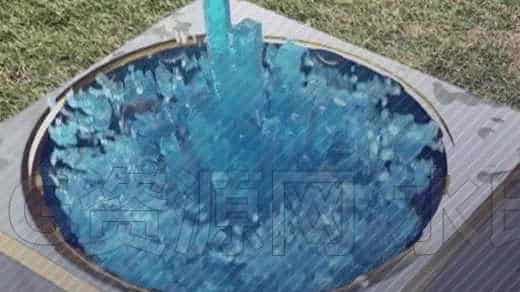 169篇 水变冰变火变沙子-不同物质形态无缝转化效果Houdini Transitional FX-B站/公众号:特效向