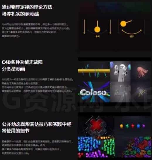 图片[4]-Coloso教程-使用C4D创建的感官和身临其境的动画-B站/公众号:特效向
