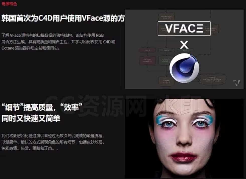图片[2]-Coloso教程-使用C4D和VFace创建逼真的角色-B站/公众号:特效向