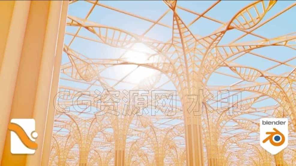 图片[4]-Blender几何节点程序化建筑建模蘑菇太阳能-B站/公众号:特效向