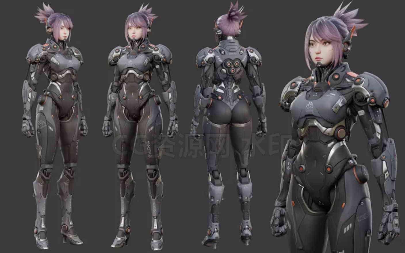 Blender 风格化机械角色雕刻教程Flycat - Robot Girl Character CreationBlender-B站/公众号:特效向