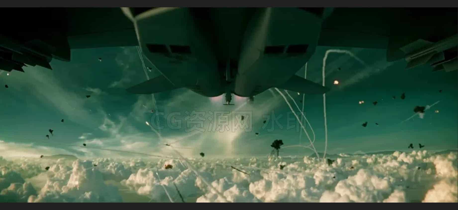 houdni战机飞机穿越云层射击电影Cinematic Clouds in Houdini _ Free VFX Tutorial By Michael Elton Widjaja-B站/公众号:特效向