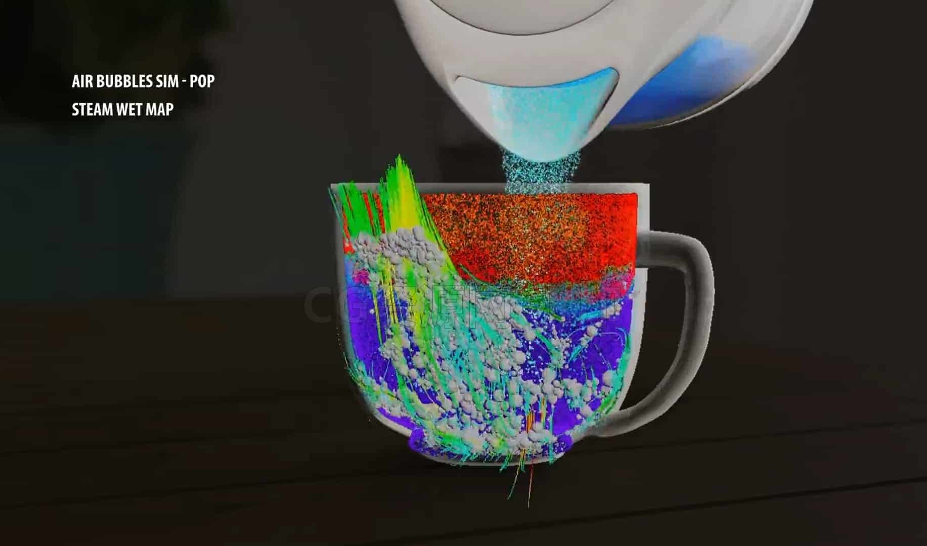 图片[3]-用Houdini21 泡一杯茶！泡水液体流体不漏热气融合交互MPM实现Hip文件臀部工程 Making cup of tea in Houdini-B站/公众号:特效向