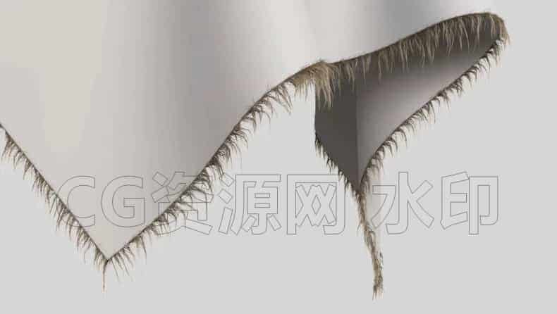 Houdini程序化织物边缘毛发头发Houdini Groom 教程-B站/公众号:特效向