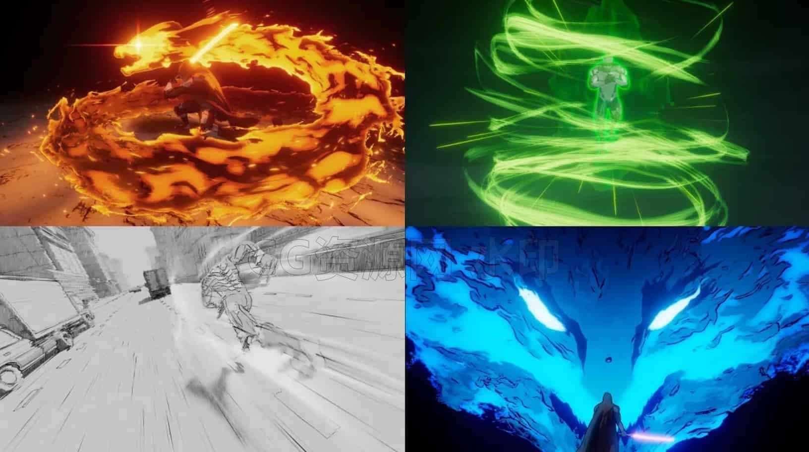 图片[5]-Houdini卡通2D风格化手绘动漫特效教程Anime FX in Houdini & Nuke voxyde-B站/公众号:特效向