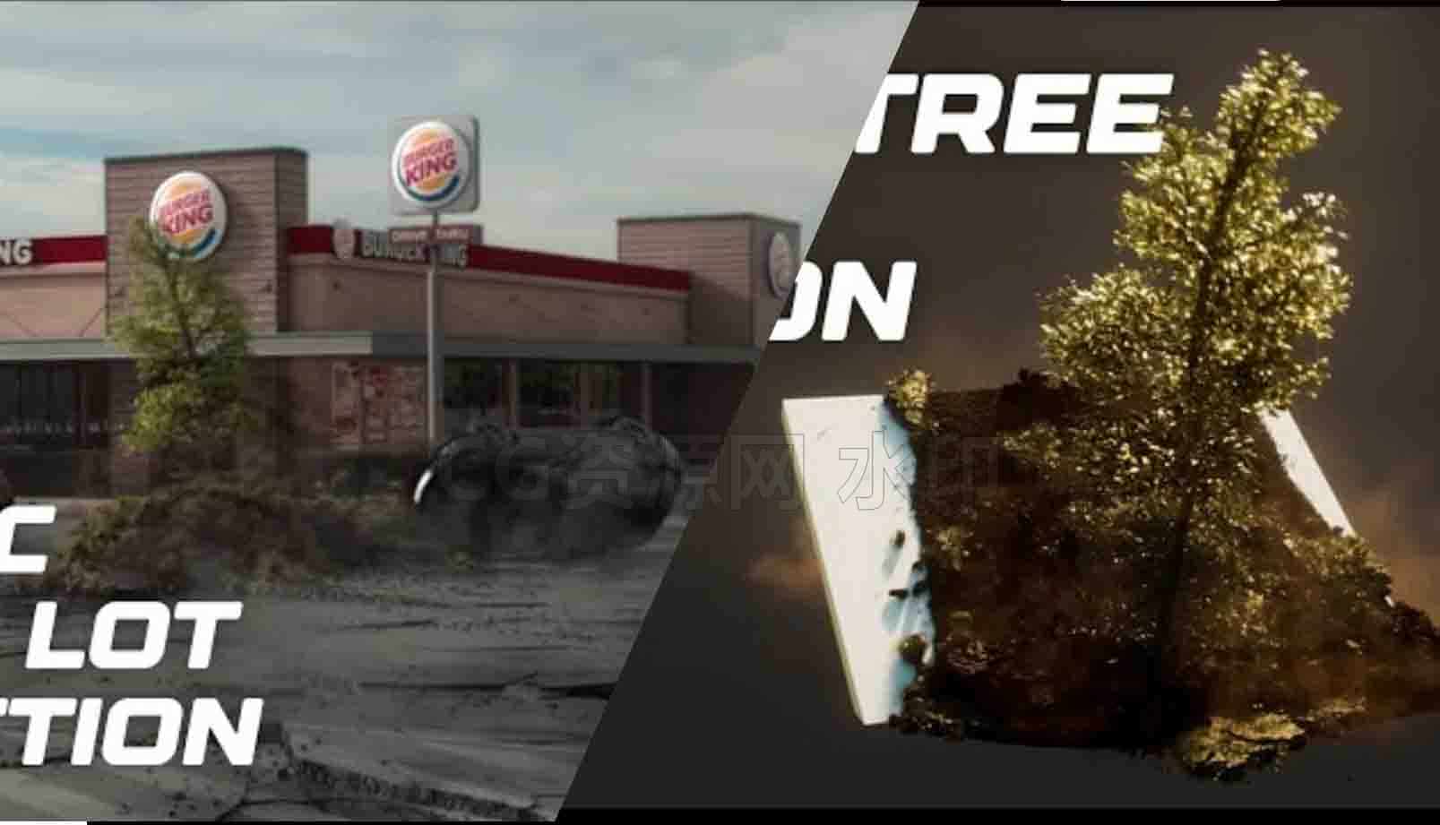 Houdini土壤树木交互破坏停车场地面Destruction破碎教程 [项目工程]Realistic Parking Lot Destruction | Beginner Houdini Tutorial保密-B站/公众号:特效向