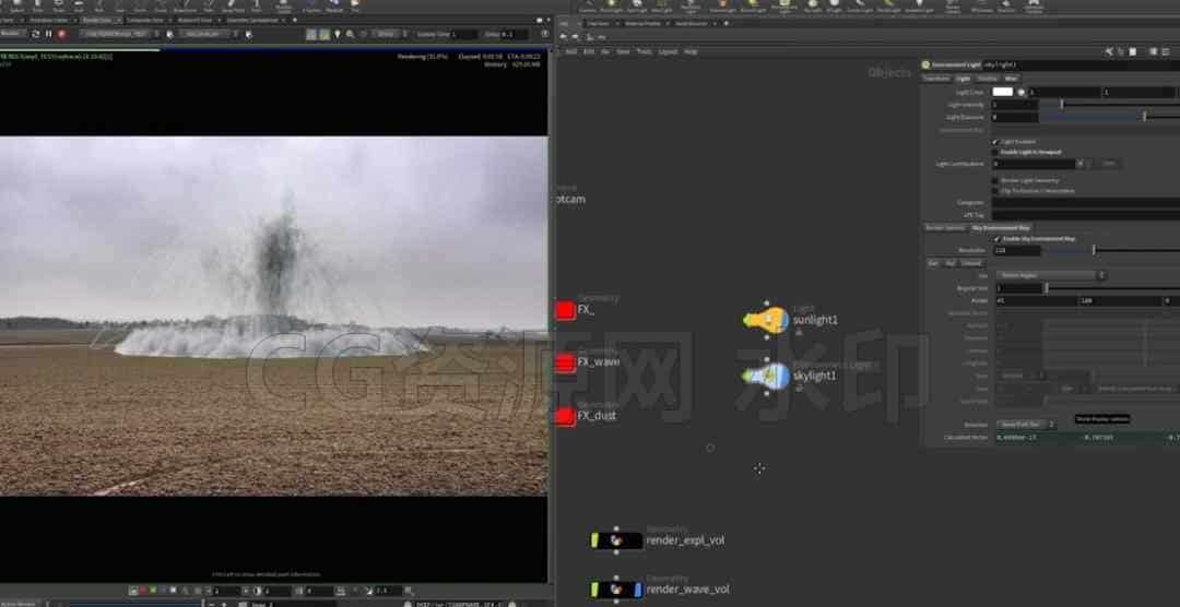 图片[8]-第14篇 Houdini 18炸弹爆炸Bomb Explosion FX-B站/公众号:特效向
