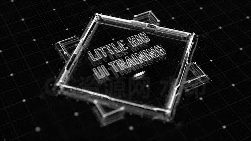第37篇 Houdini 18.5制作动态UI图形Little Big UI training-B站/公众号:特效向
