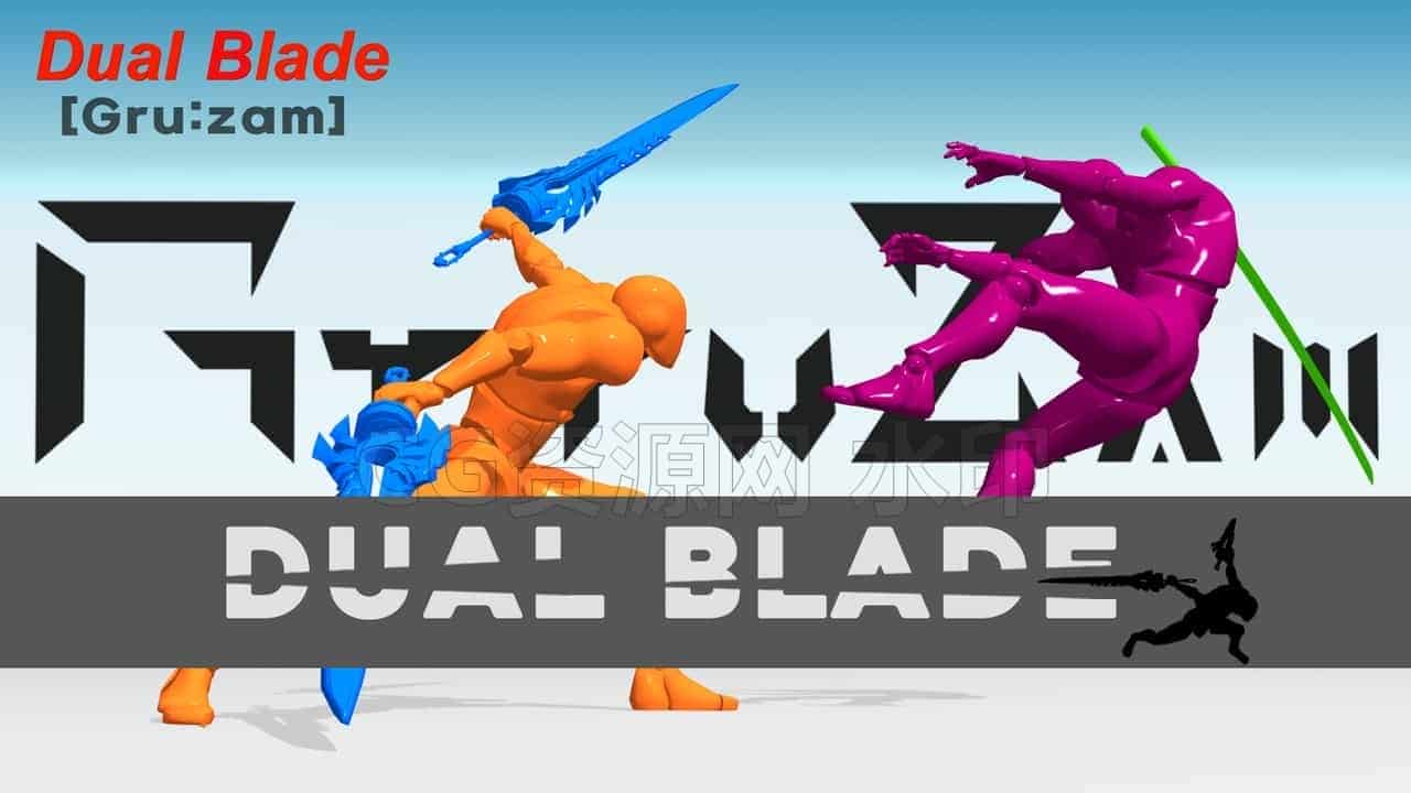 图片[2]-Grz_DualBlade_Pack-UE5动作库-B站/公众号:特效向