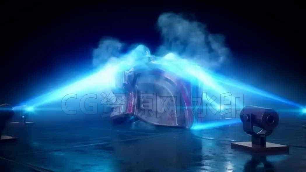 voxyde第176篇 houdini激光镭射扫描显形物体效果Laser Reveal VFX-B站/公众号:特效向