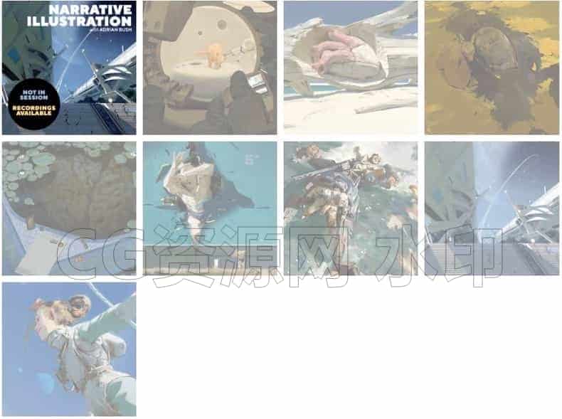 图片[2]-Adrian Bush场景概念设计教程PS-B站/公众号:特效向