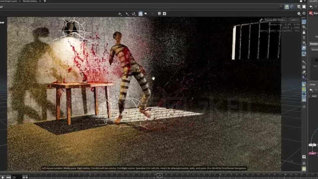图片[2]-Houdini特效血液射击破碎炸裂飞溅喷溅效果Houdini Blood Splatter Effect-B站/公众号:特效向