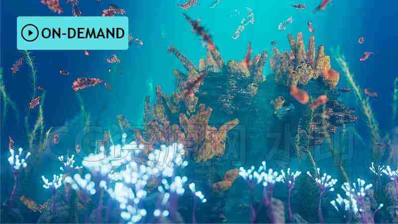 Houdini海底环境外星生命起源形式 Alien Life Forms学校216-B站/公众号:特效向