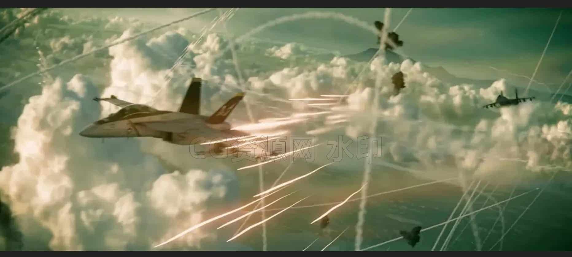图片[2]-houdni战机飞机穿越云层射击电影Cinematic Clouds in Houdini _ Free VFX Tutorial By Michael Elton Widjaja-B站/公众号:特效向