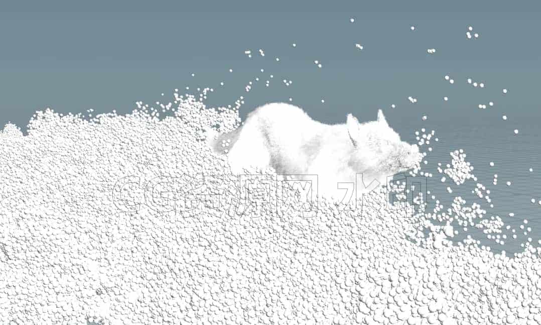 图片[6]-狼在雪地的交互解算 Houdini21工程文件hip臀部-B站/公众号:特效向