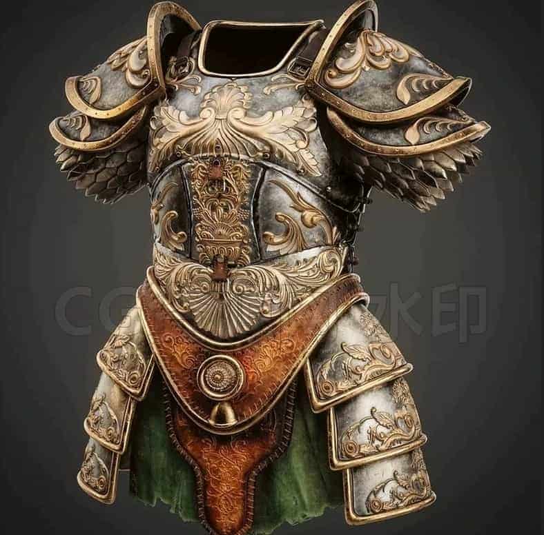 图片[2]-Substance Painter材质制作教程包含盔甲和酒瓶的逼真纹理制作How to increase the speed of texturing In Substance Painter-B站/公众号:特效向