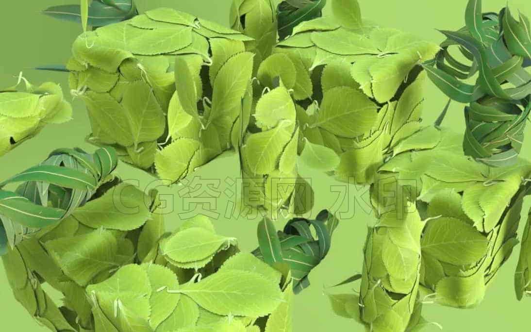 36-树叶汇聚(1)-hip工程文件臀部-B站/公众号:特效向