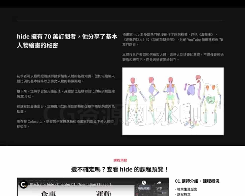 图片[4]-Coloso漫画人物多角度动态姿势透视动漫角色创作插画教程Hide-B站/公众号:特效向