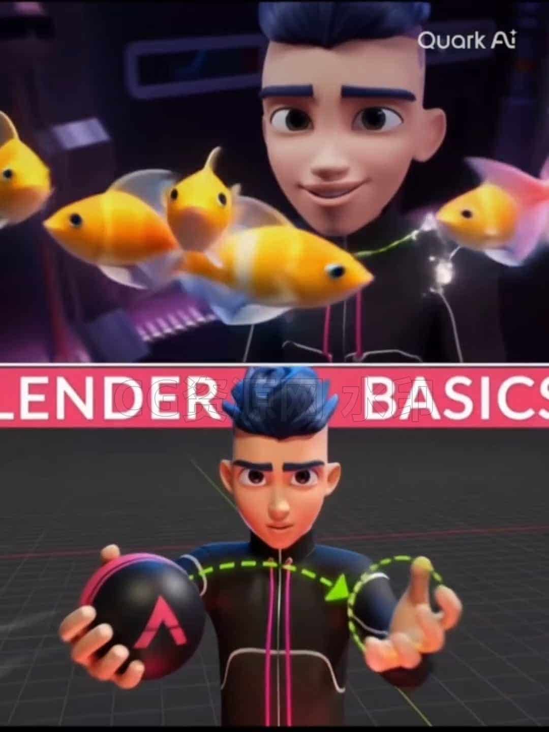 图片[2]-blender基础动画教程！ANIMATION TOAnimate COURSE从动画基础小白到高级角色绑定动画教程！-B站/公众号:特效向