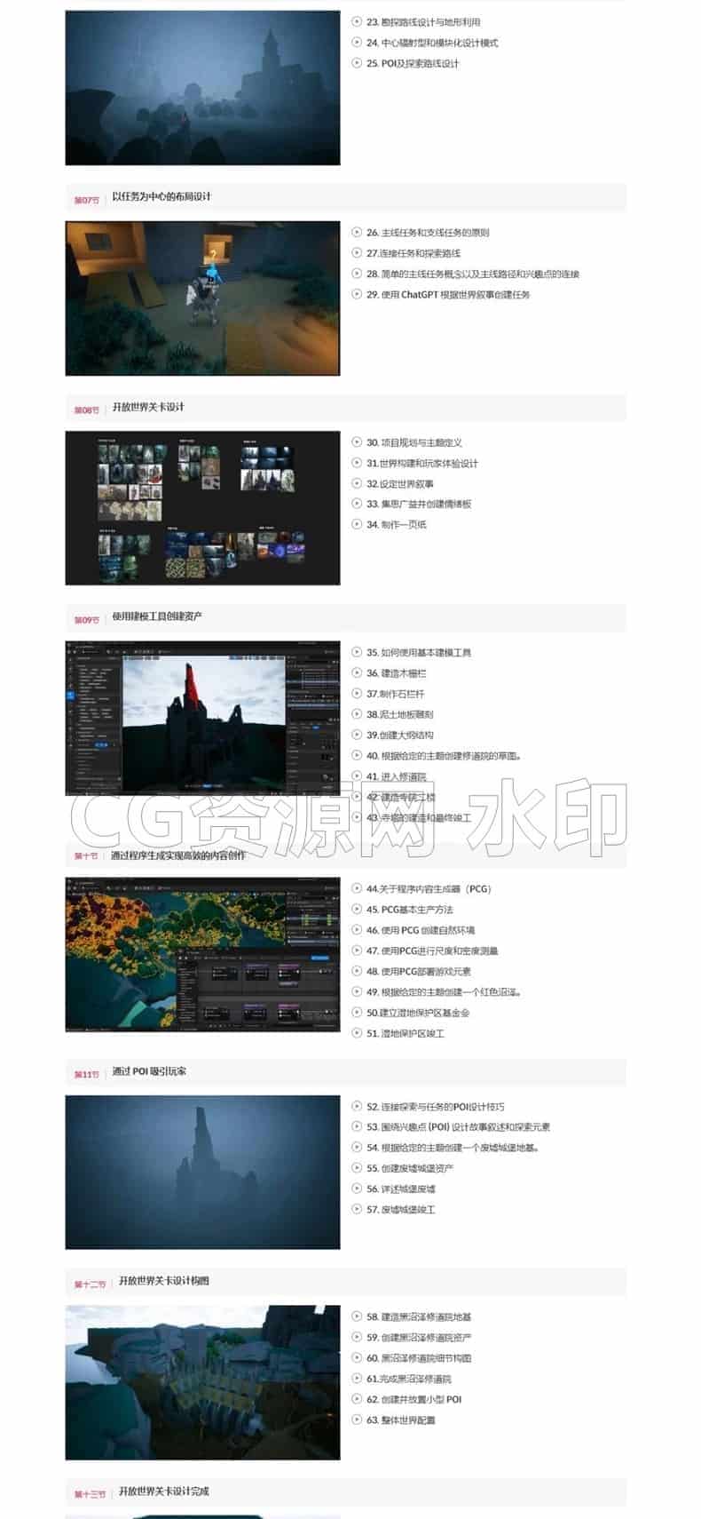 图片[5]-2025年UE5虚幻5最新3AAA级开放世界环境地形地编关卡设计课程-B站/公众号:特效向