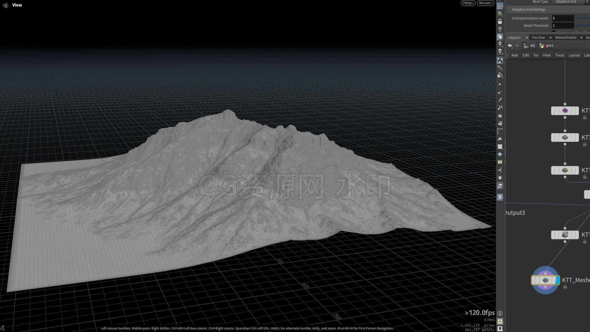 图片[3]-Houdini KTT插件 最强程序化山地形生成  hip臀部工程文件-B站/公众号:特效向