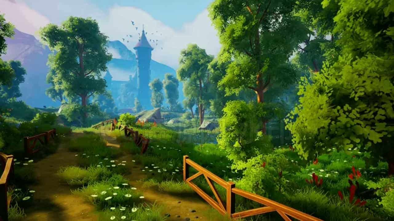 图片[3]-虚幻5UE5梦幻风格化开放世界塔场景素材Dreamscape Nature Tower-B站/公众号:特效向