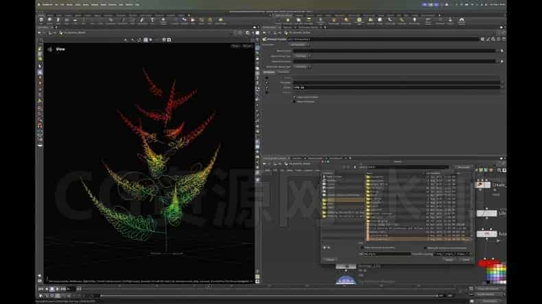 图片[5]-Houdini 程序化植物生长树叶卷曲动画cops模块 学校HS-125: Procedural Nature-B站/公众号:特效向