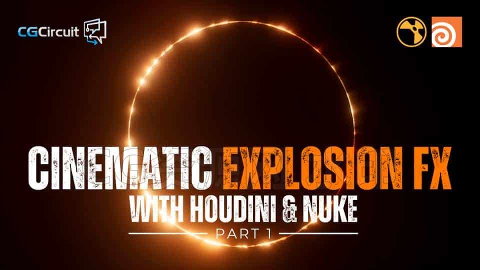 图片[2]-Houdini & Nuke制作星舰船发射大型核爆炸毁灭世part1＋part2 Cinematic Explosion FX with Houdini & Nuke蘑菇云-B站/公众号:特效向