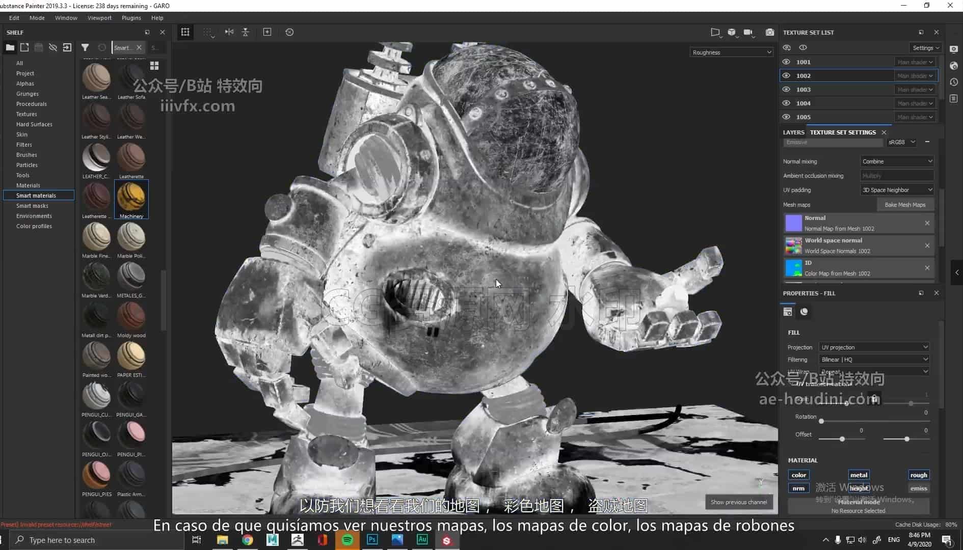 图片[4]-SP机器人深度贴图绘制robot LIbel Academy – Texturizado y Look Dev – Substance Painter 2.0-B站/公众号:特效向