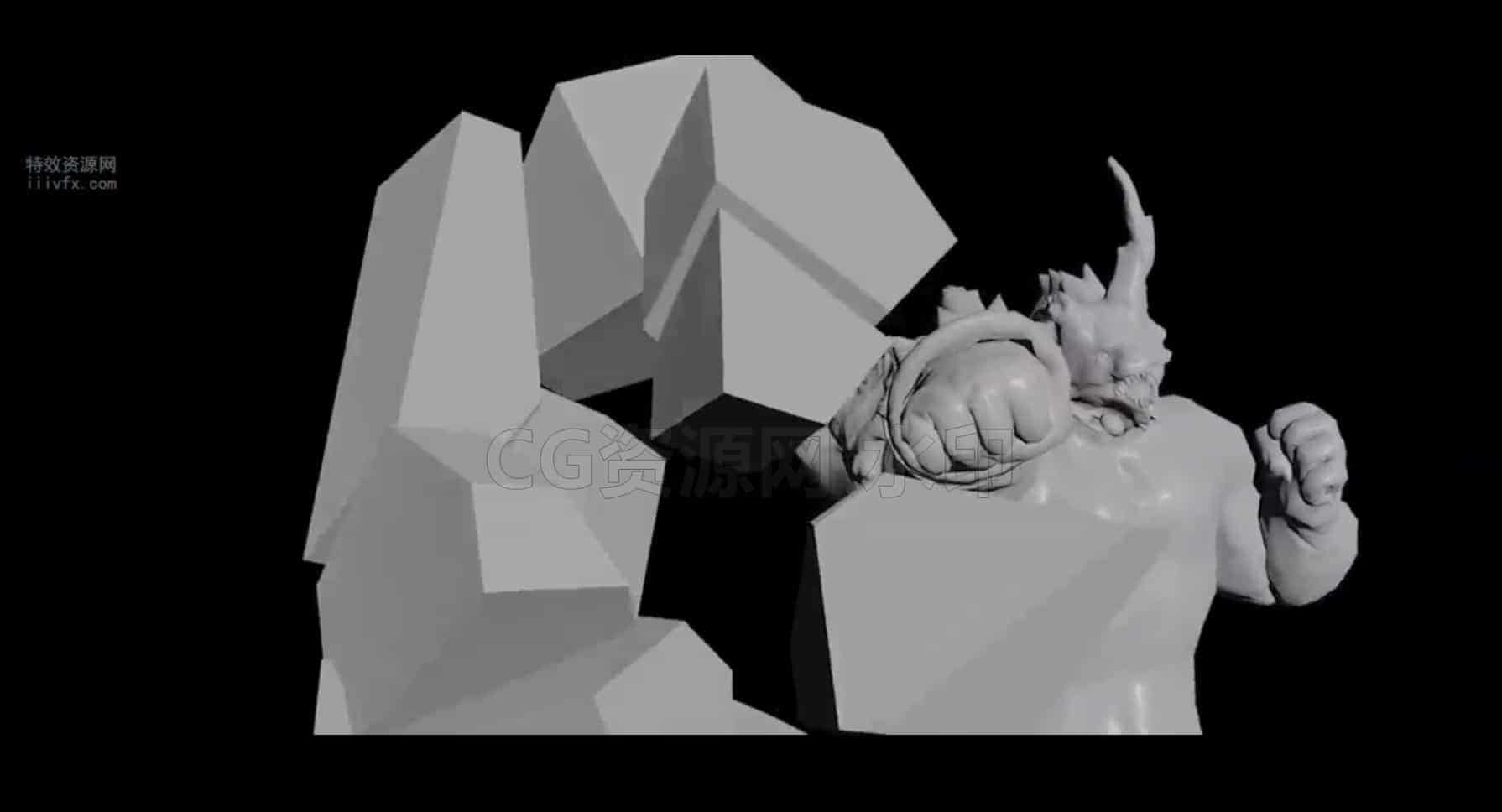 图片[3]-Houdini怪物大楼体崩塌破碎倒塌RBD效果hip工程ayering RBD Simulations in Houdini-B站/公众号:特效向