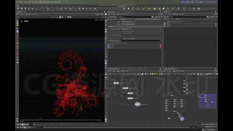图片[4]-Houdini 程序化植物生长树叶卷曲动画cops模块 学校HS-125: Procedural Nature-B站/公众号:特效向
