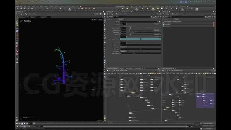 图片[3]-Houdini 程序化植物生长树叶卷曲动画cops模块 学校HS-125: Procedural Nature-B站/公众号:特效向